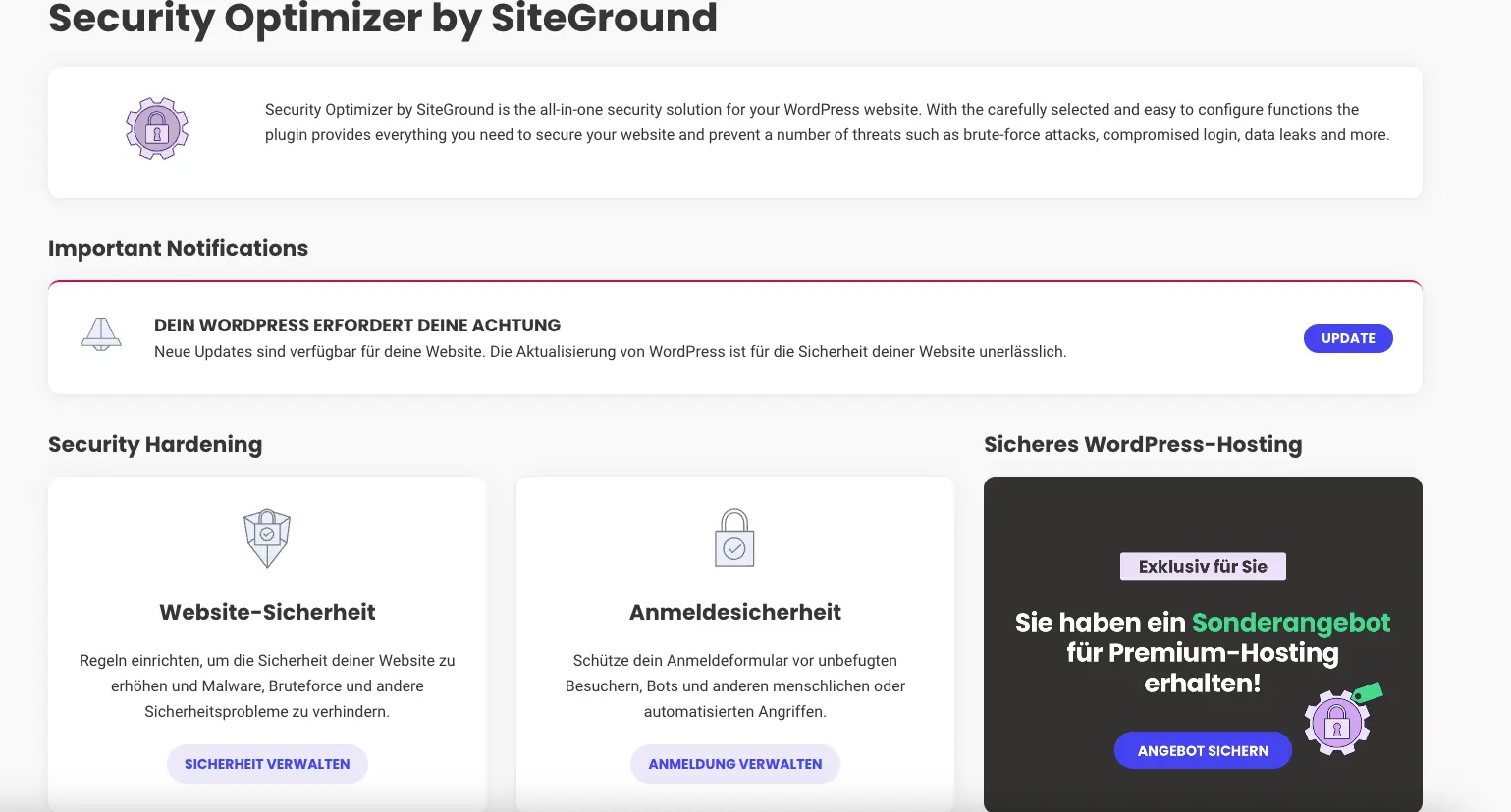 siteground security plugin